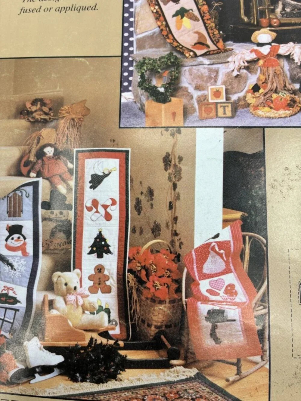Vintage All Through The Year with Quilt Banners Pattern Book by Jill McGough